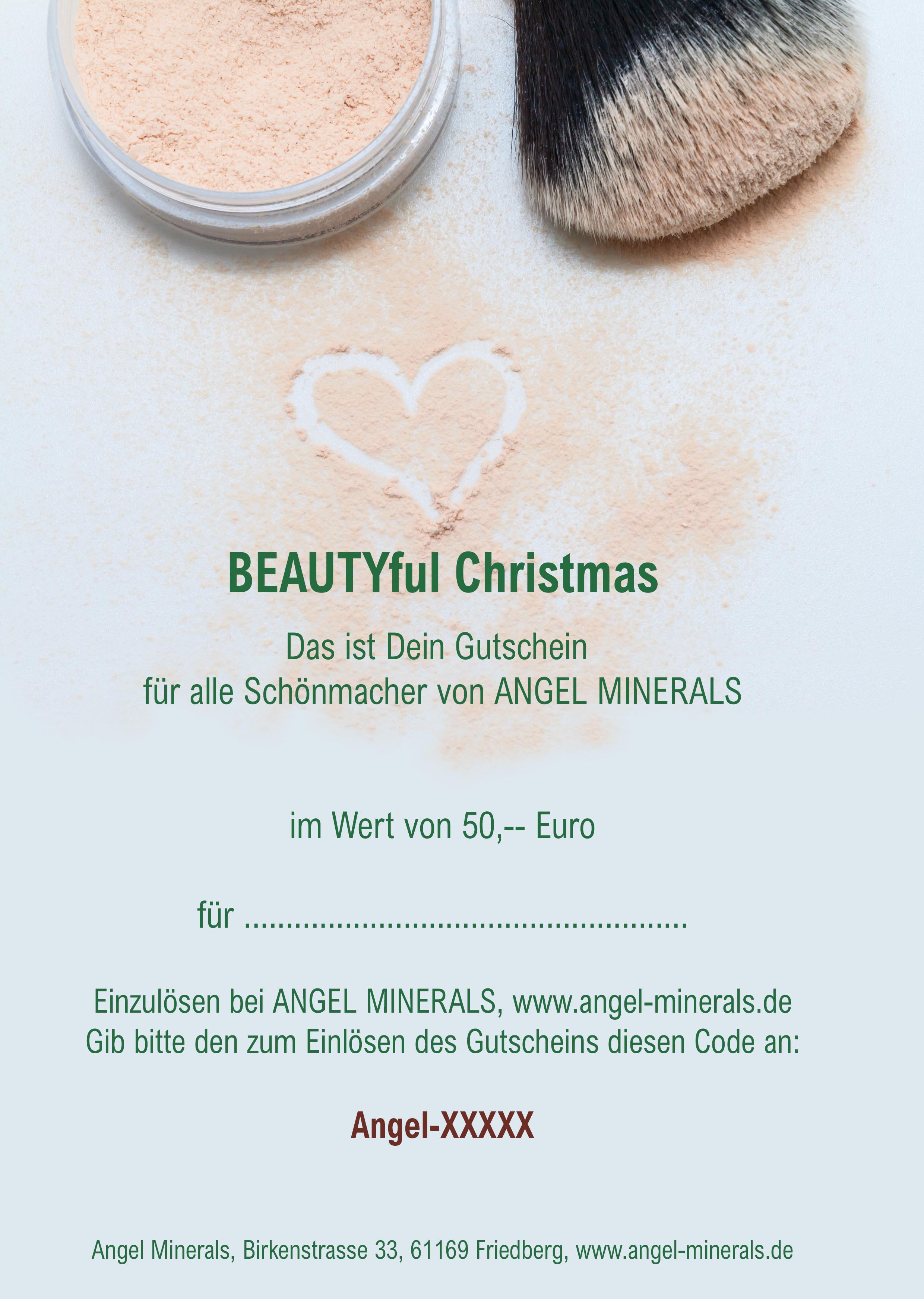 Gutschein Puder 150 Euro
